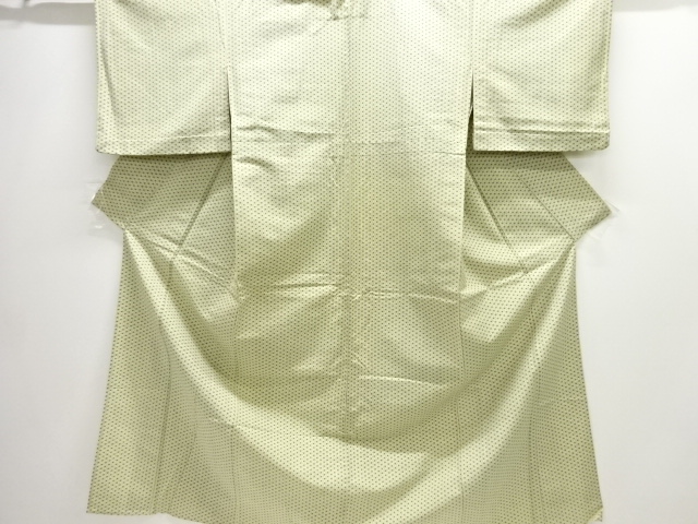 JAPANESE KIMONO / ANTIQUE KIMONO / SILK / TSUMUGI / ASANOHA